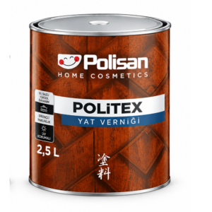 Polisan Politex Yat Verniği 2,5 L – Ahşap Yüzeyler İçin Dayanıklı Yat Verniği