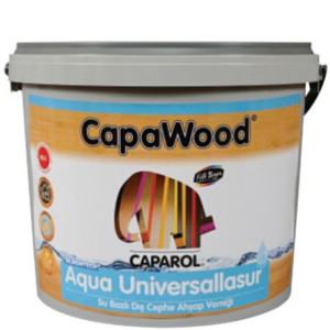 CapaWood Aqua Universallasur Su Bazlı Dış Cephe Ahşap Verniği – Yarı Mat